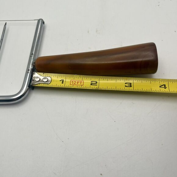 Vintage Wire Cheese Slicer Stainless Steel Bakelite Handle Charcuterie Board EUC - Picture 7 of 16